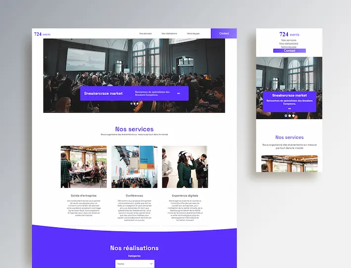 visualization of the 724 Events project