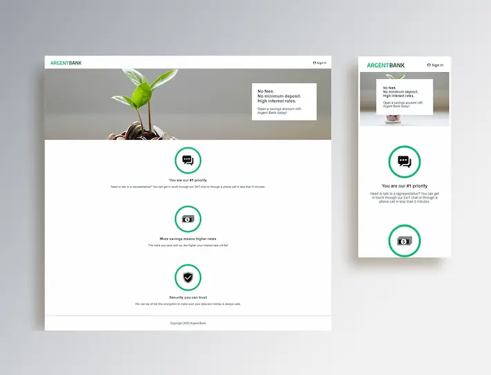 visualization of the Argent Bank project