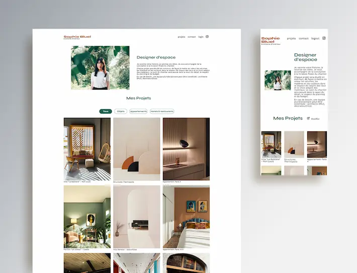 representation of the Sophie Bluel project